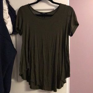 Dark green shirt sleeves top